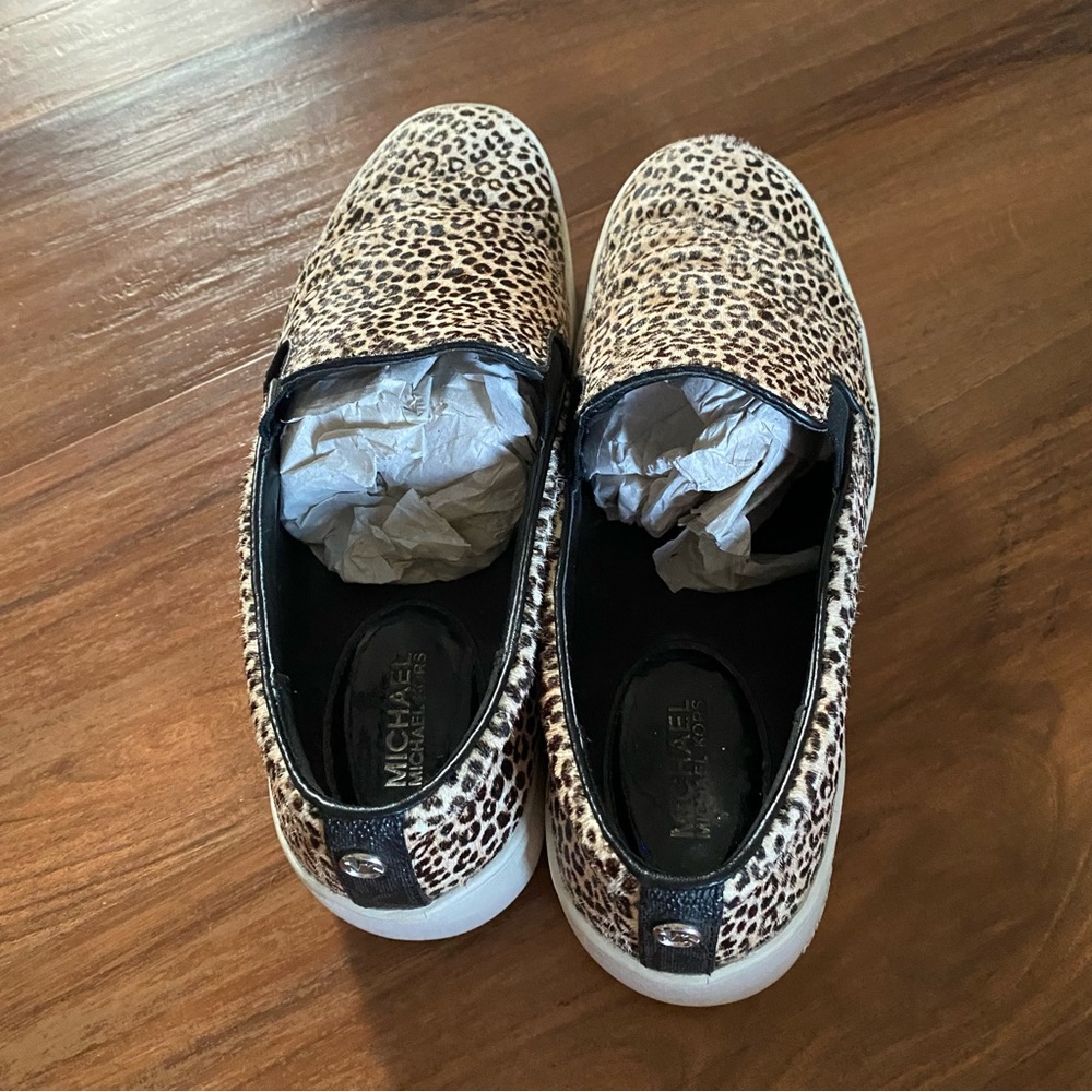 Michael Kors Leopard Trent Slip On‎ Sneakers, 7.5 - Picture 7 of 8